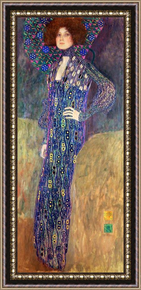 Gustav Klimt Emilie Floege Framed Painting