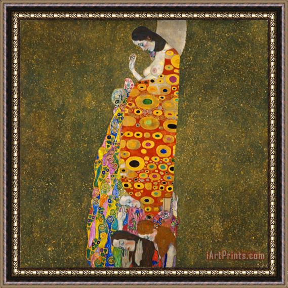 Gustav Klimt Hope Ii Lady Framed Print