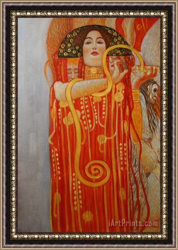 Gustav Klimt Hygieia Framed Painting