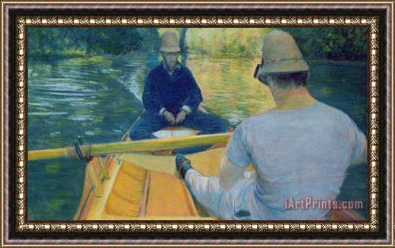 Gustave Caillebotte Boaters On The Yerres Framed Painting