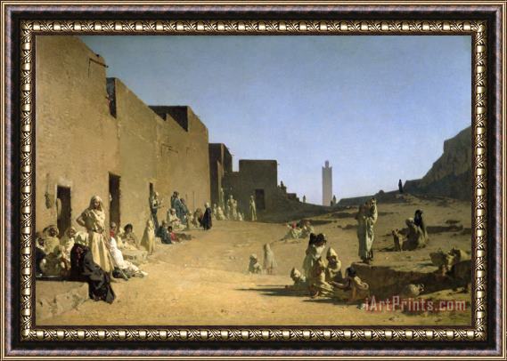 Gustave Caillebotte Laghouat in the Algerian Sahara Framed Painting