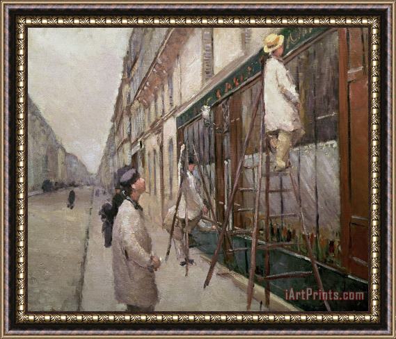 Gustave Caillebotte Study For The Painters Framed Print