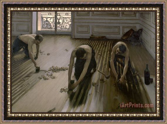Gustave Caillebotte The Floor Planers Framed Painting