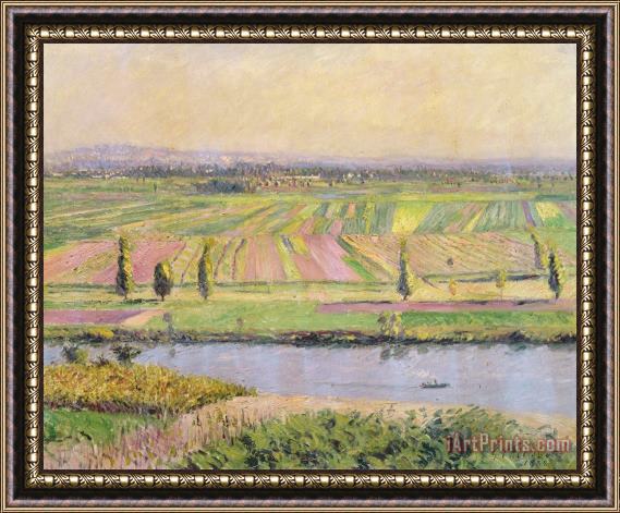 Gustave Caillebotte The Plain Of Gennevilliers From The Hills Of Argenteuil Framed Print