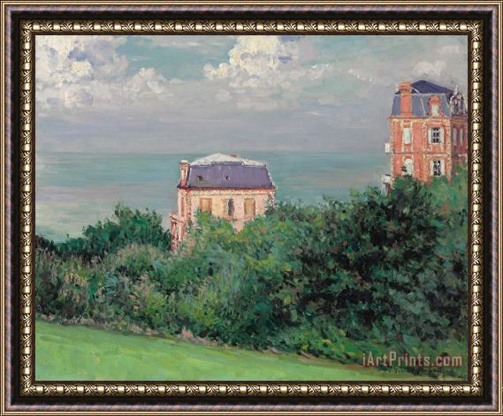 Gustave Caillebotte Villas At Villers-sur-mer Framed Painting
