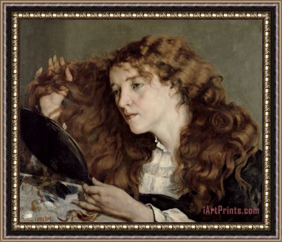 Gustave Courbet Jo The Beautiful Irish Girl Framed Print