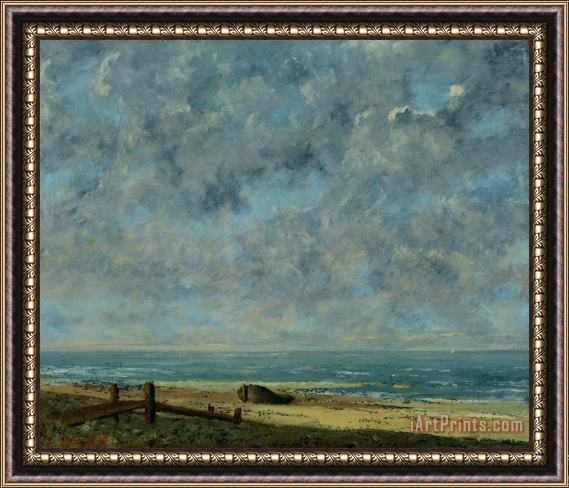 Gustave Courbet The Sea Framed Painting