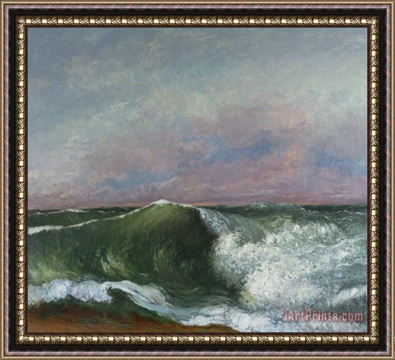 Gustave Courbet The Wave Framed Print