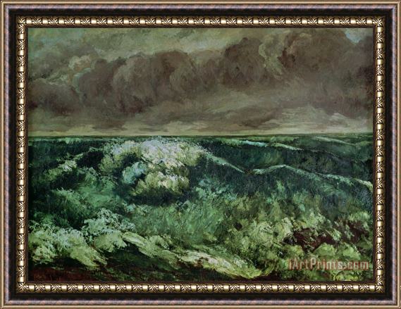 Gustave Courbet The Wave Framed Print