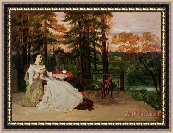 Gustave Courbet Woman of Frankfurt Framed Painting