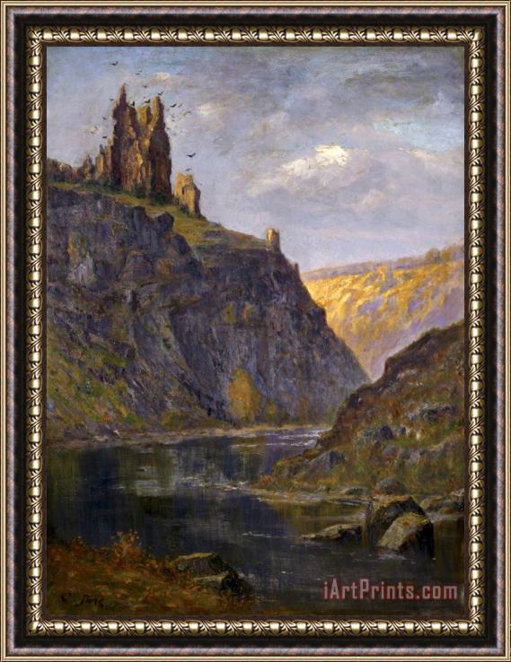 Gustave Dore Castle on The Rhone Framed Print