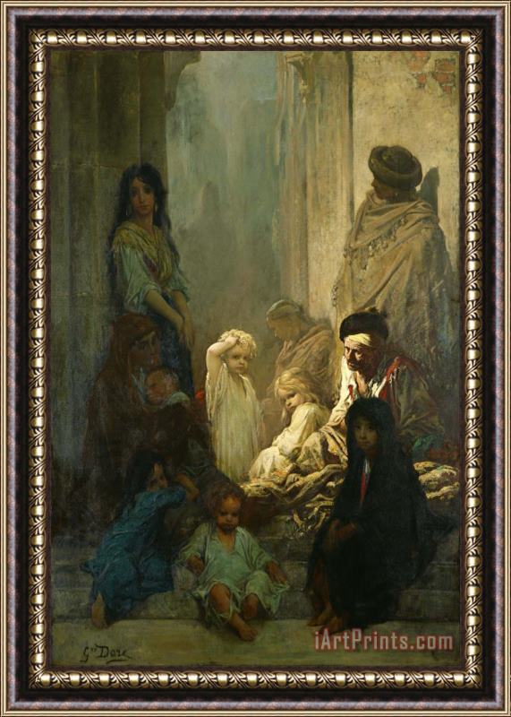 Gustave Dore La Siesta, Memory of Spain Framed Painting