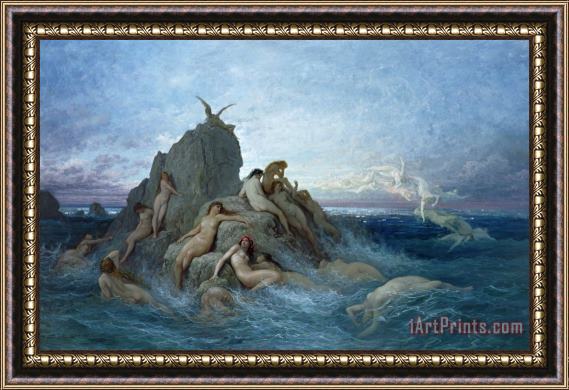 Gustave Dore Les Oceanides Framed Print