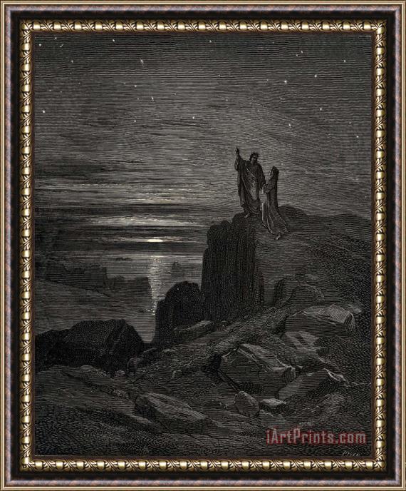Gustave Dore The Inferno, Canto 34, Lines 133 Thus Issuing We Again Beheld The Stars. Framed Print