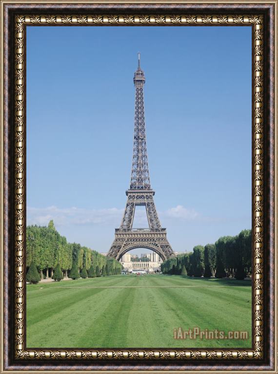Gustave Eiffel The Eiffel Tower, View Towards The Palais De Chaillot, Constructed 1887 89 Framed Painting