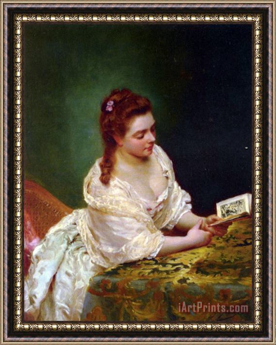Gustave Jean Jacquet The Letter Framed Painting
