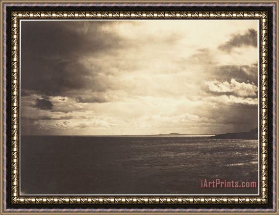 Gustave Le Gray Cloudy Sky, Mediterranean Sea Framed Painting