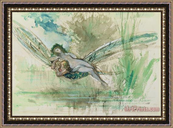 Gustave Moreau Dragonfly Framed Print