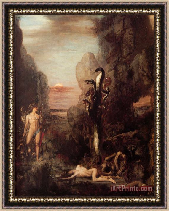Gustave Moreau Hercules And The Hydra Framed Print