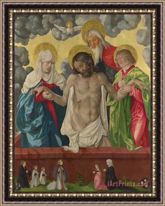 Hans Baldung Grien The Trinity And Mystic Pieta Framed Painting
