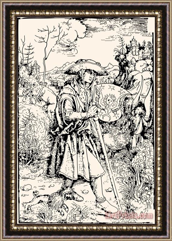 Hans Baldung Medieval Pilgrim Framed Print