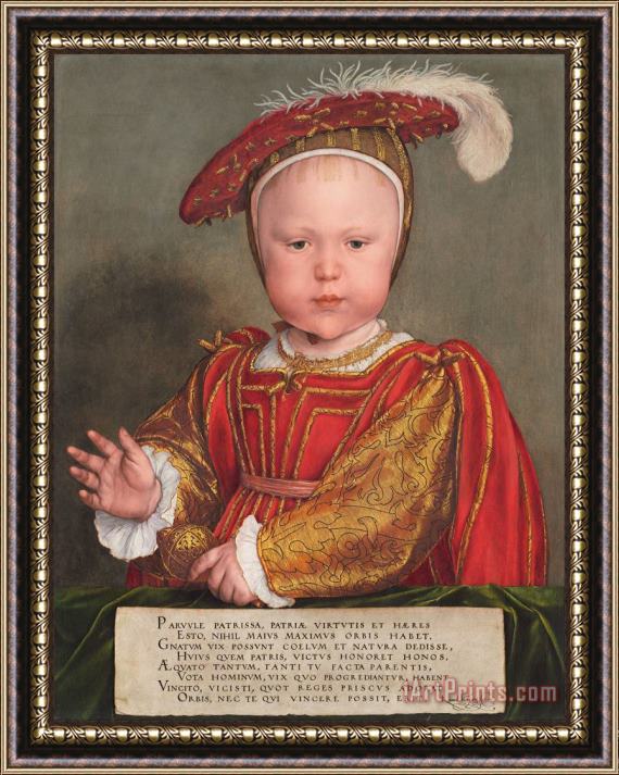 Hans Holbein the Younger Edward Vi As A Child Framed Print