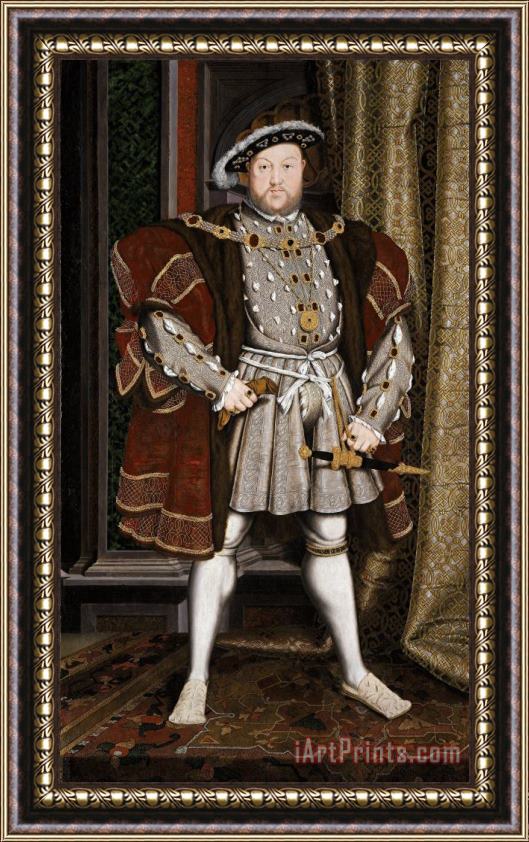 Hans Holbein the Younger Portrait Of Henry Viii Framed Print