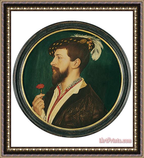 Hans Holbein the Younger Portrait of Simon George of Cornwall Framed Painting