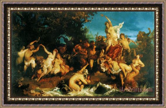 Hans Makart The Triumph of Ariadne Framed Painting