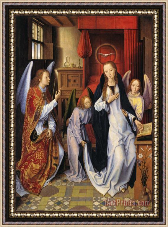 Hans Memling Annunciation Framed Painting