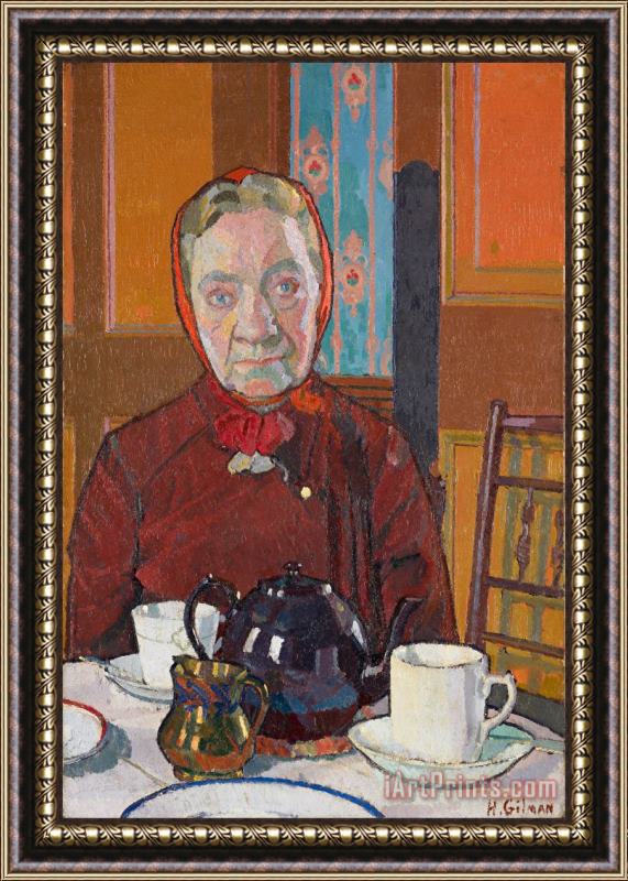Harold Gilman Mrs Mounter Framed Painting