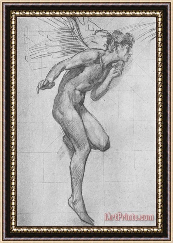 Harold Speed Study for Figure of Boreas Framed Painting