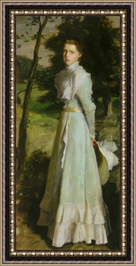 Harrington Mann Portrait of Miss Mary Nairn Framed Painting