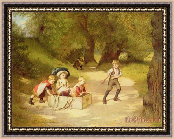 Harry Brooker The Toy Carriage Framed Painting