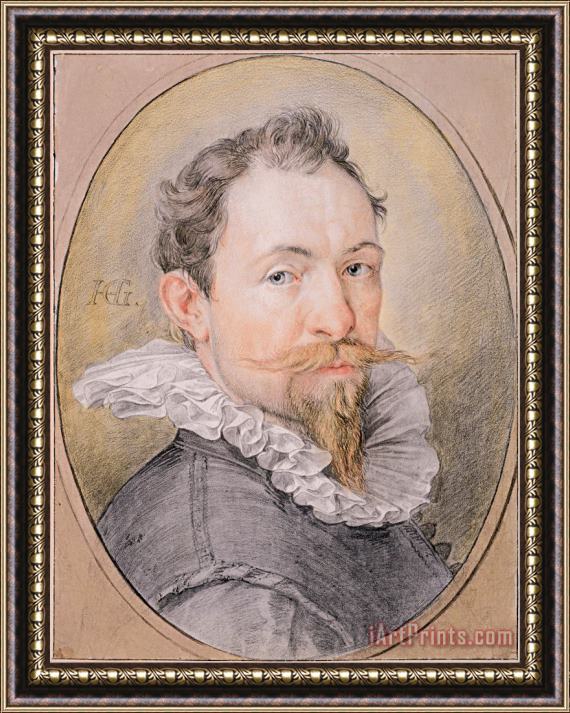 Hendrick Goltzius Self Portrait, C. 1593 1594 Framed Painting