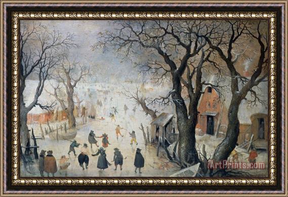 Hendrik Avercamp Winter Scene Framed Print