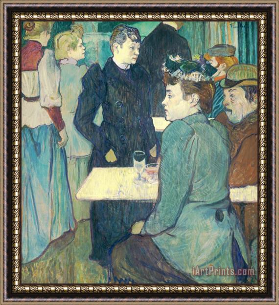 Henri de Toulouse-Lautrec A Corner Of The Moulin De La Galette Framed Painting