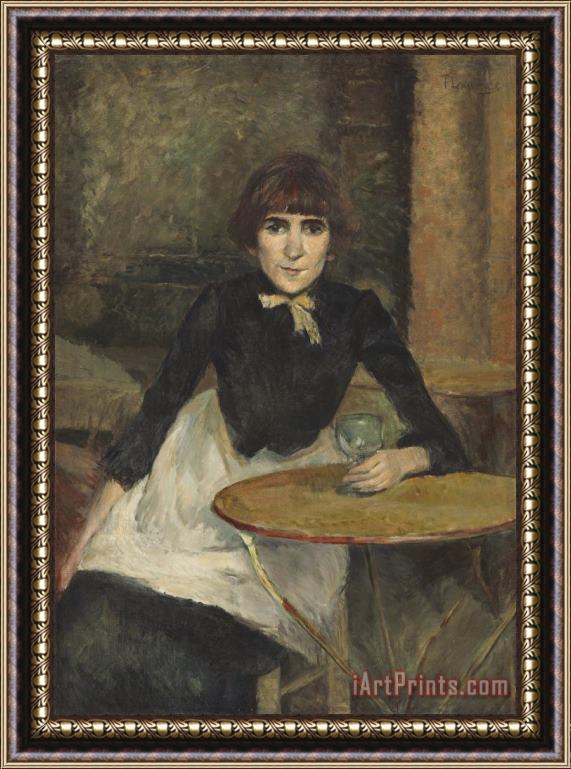 Henri de Toulouse-Lautrec A La Bastille (jeanne Wenz) Framed Painting