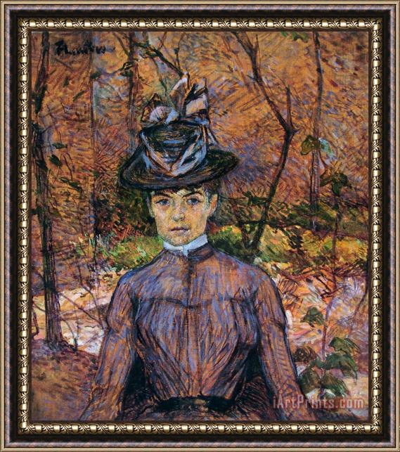 Henri de Toulouse-Lautrec Portrait De Suzanne Valadon (madame Suzanne Valadon, Artiste Peintre) Framed Painting