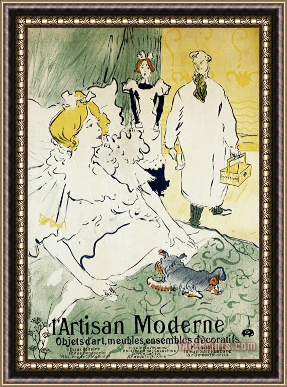 Henri de Toulouse-Lautrec The Modern Artisan Framed Painting