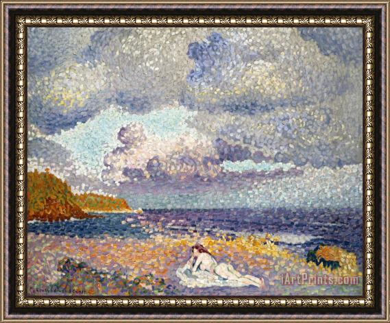 Henri-Edmond Cross After The Storm (the Bather) Framed Painting