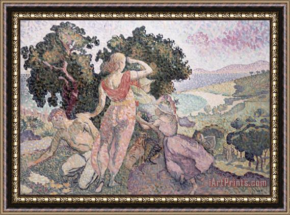 Henri-Edmond Cross The Excursionists Framed Painting