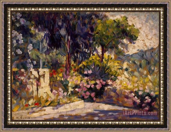 Henri-Edmond Cross The Flowered Terrace Framed Painting