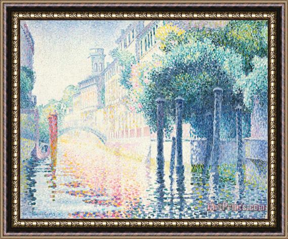 Henri-Edmond Cross Venice Framed Painting