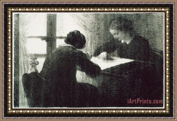 Henri Fantin Latour The Embroiderers (les Brodeuses) Framed Print