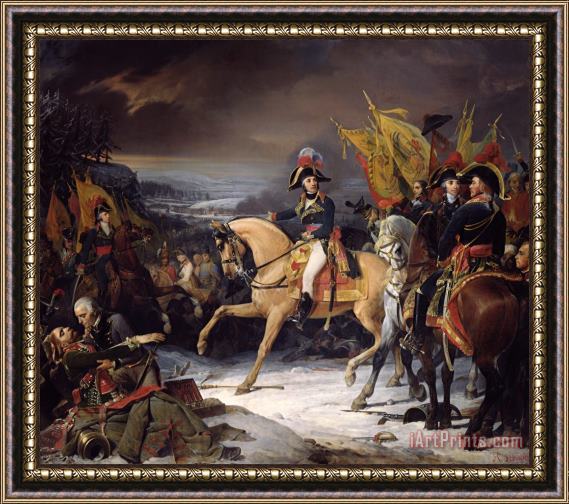 Henri Frederic Schopin The Battle of Hohenlinden Framed Painting