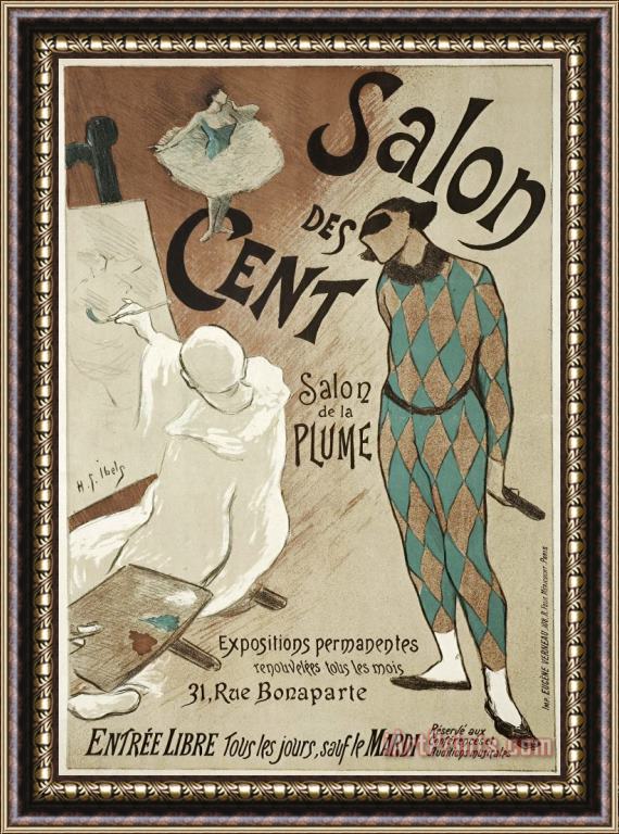 Henri Gabriel Ibels Salon Des Cent Framed Print