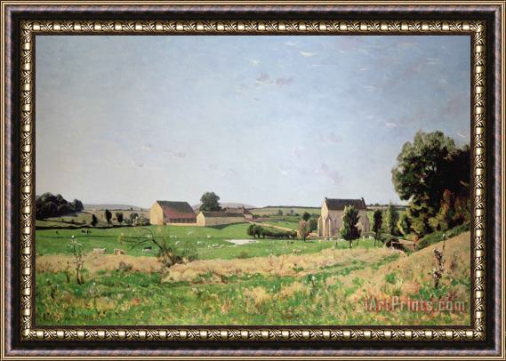 Henri-Joseph Harpignies Landscape In Saulce Framed Painting