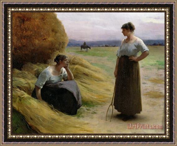 Henri Lerolle The Harvesters Framed Painting