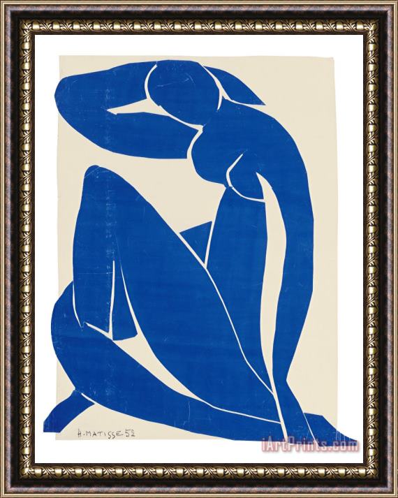 Henri Matisse Blue Nude 1952 Framed Painting